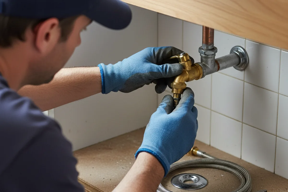 Shutoff valve and fitting work during Repiping in Mojave